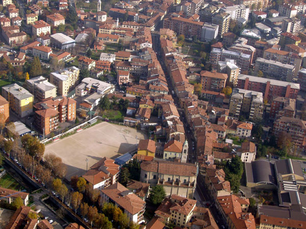 vista aerea vie di Borgo Santa Caterina